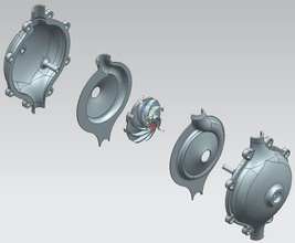 two stage centrifuga acqua pompa 3d stampa modello in meccanico parti 3dexport 3d print model - Mito3D