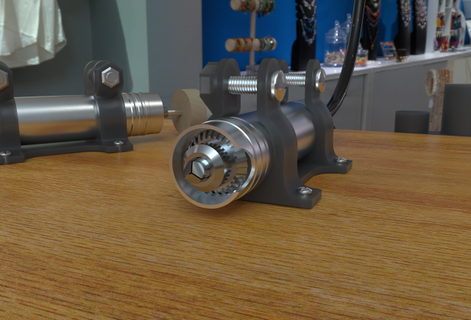 two brackets boron machine bracket drill bit processing 3d print model - Mito3D