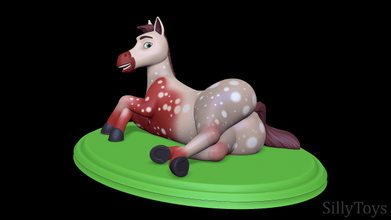 teobaldo pinocho historia 3d impresión modelo in animales 3dexport caballo yegua masculino equino melena cuadrúpedo poni 3d print model - Mito3D