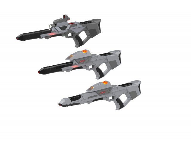 type 3 phaser rifles bundle - star trek first contact printable stl files 3d print model in toys 3dexport toy craft diy hobby cannon cosplay video game starfleet blaster eva rifle spock 3D print model - Mito3D