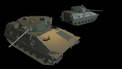 type 89 1 les réservoirs guerre le tonnerre wow wows 3d modèles la modélisation de l'impression d'impression jouet panzer panzerkampfwagen 3d print model - Mito3D