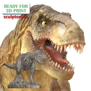 tyrannosaure rex dinosaure 1 32 3d sculpture imprimable modèle animaux ancien faune animal reptile figurines jurassique parc jurassicworld loisir DIY 3d print model - Mito3D