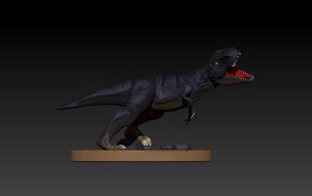 tyrannosaurus rex 3d drucken modell tiere 3dexport tier fleischfresser kreatur dino figuren fossil jurassisch eidechse miniaturen monster paläontologie prähistorisch raubvogel reptil zbrush dinosaurier 3d print model - Mito3D