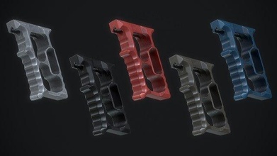 tyrant designs halo minivert grip war art weapon gun military  poly lowpoly pbr frontgrip grip weapons attachment gameready texture gameasset game assets tactical