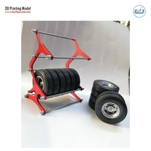pneu prateleira 3d impressão modelo in automotivo 3dexport roda caminhão oficina veículos carro carga 3d print model - Mito3D