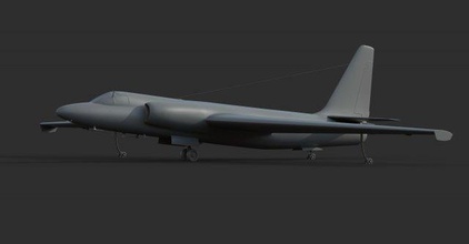 2 lockheed 3d modèle in reconnaissance 3dexport martin dragonlady intelligence avion jet stratosphère ciel air 3d print model - Mito3D