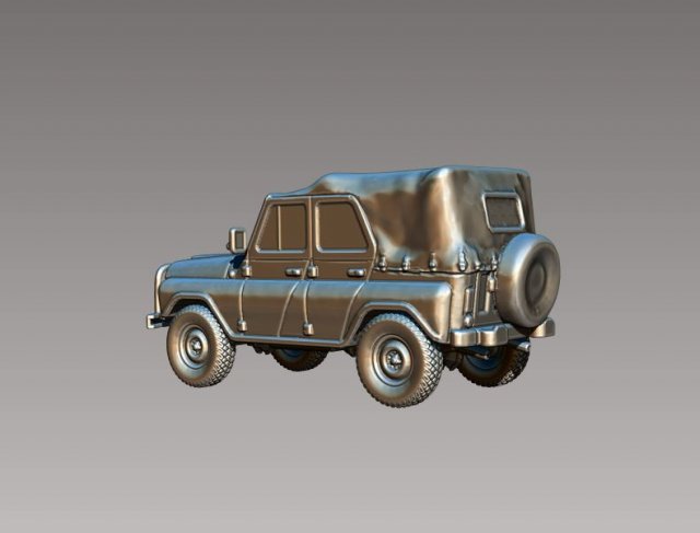 uaz 469 tente russe soviétique voiture véhicule impression 3D print model - Mito3D