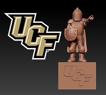 ucf knights football mascot statue - 3d print sculpture 3d print model - Mito3D