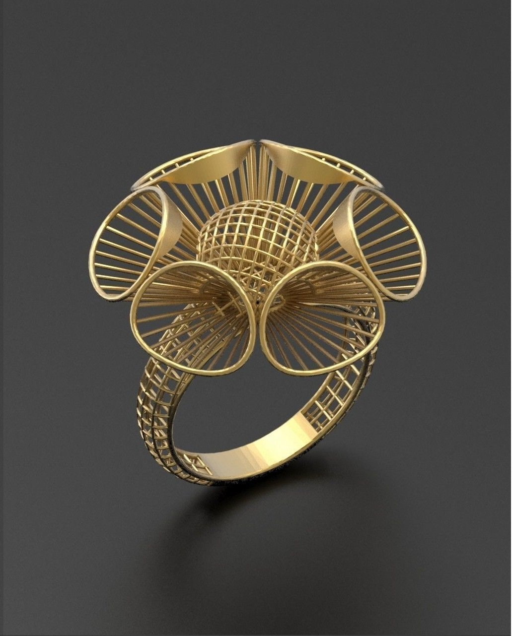 ultra vision ring jewelry filigree fashion 3D print model - Mito3D