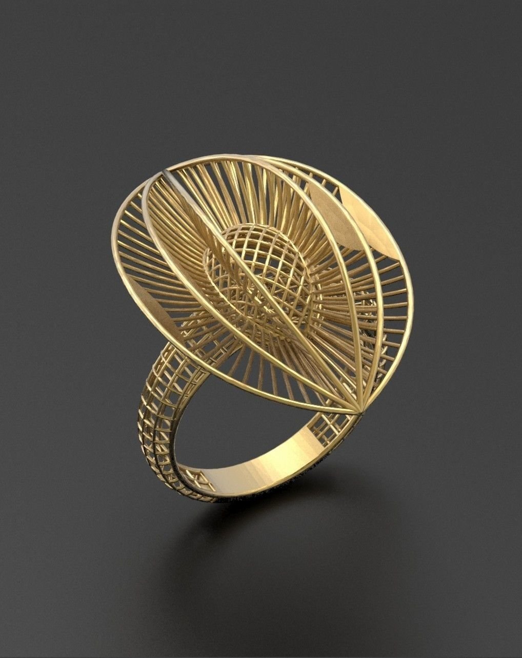 ultra vision ring jewelry filigree 3D print model - Mito3D