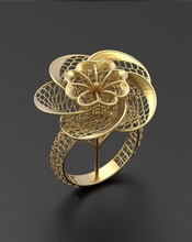ultra visione anello gioielli in filigrana moda 3d print model - Mito3D