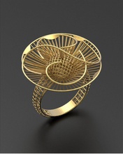 ultra visione anello gioielli in filigrana moda 3d print model - Mito3D