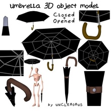 guarda chuva 3d objeto modelo in bombardeiro 3dexport cortina parapluie marquise sol bumbershoot façanha 3d print model - Mito3D