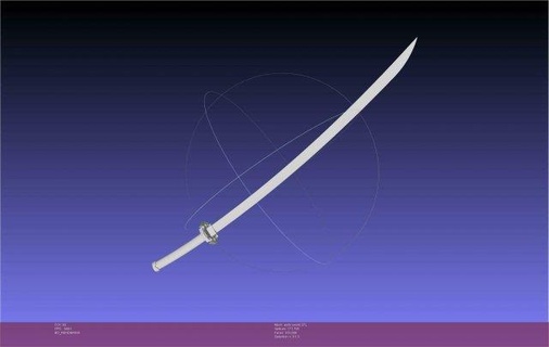 undead unluck andy sword assembly anime cosplay undead-unluck andy sword katana assembly  3d print model - Mito3D