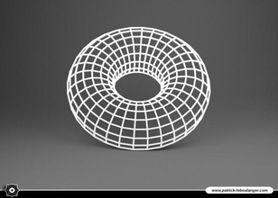 under glass 03 - torus tags table decoration decor art plb holy patrick decorative household products coasters coaster beer bottle edible party drink 3d print model - Mito3D