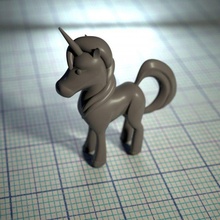Licorne licornes cheval art figurine monoceros narval fantaisie poupée 3d print model - Mito3D