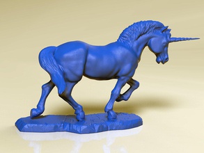 unicórnio 3d impressão modelo in escultura 3dexport cavalo lenda fantasia 3d print model - Mito3D