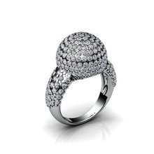 union diamond gold jewelry printed printing ring rings wedding 3d print model - Mito3D
