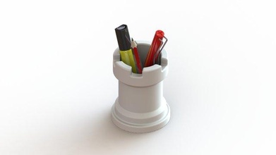 unique échecs crayon Cas gaine 3d impression modèle 3dmodel 3dprint 3dprinting pencil case publicité DIY passe temps Facile coloré 3d print model - Mito3D