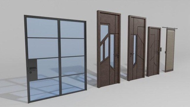 unique door designs unique door designs 3d print model - Mito3D