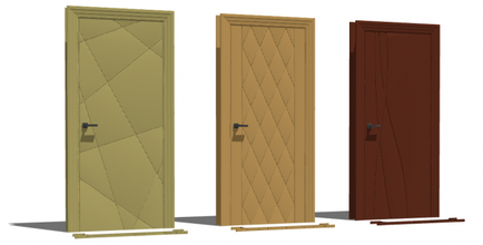 benzersiz kapı tasarımlar kapılar çift iç klasik doğrama işleri ahşap Kraliyet 3d print model - Mito3D