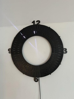 unico guidato mani parete orologio Accessori led clock ws2812b 3d print model - Mito3D