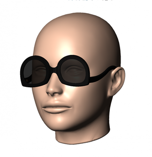 unissex oculos escuros sunnies selvagem gato 5 óculos tons Óculos 3d print model - Mito3D