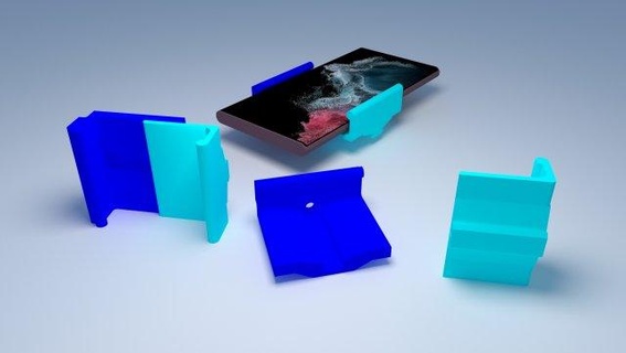 evrensel akıllı telefon kelepçe Kulp destek seyyar Bedava vakalar android elma iphone 3d print model - Mito3D