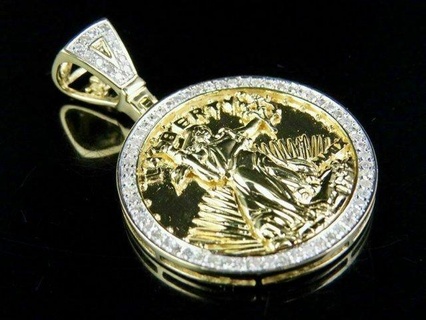 us Dollar Freiheit Gold Münze Diamant Anhänger 4 Antiquität Luxus Rapper HipHop Schmuck Halskette Edelstein Saphir elegant Berühmtheit Stil bling Juwel städtisch 3d print model - Mito3D