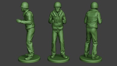 us navy sailor ww2 action usn1 3d print model in figurines 3dexport miniature figure sculpture man soldier war military army naval american allies usa boat ptboat task forces 3d print model - Mito3D