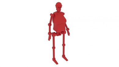 v 10 Roboter-Frau Roboter retro retrofuturism 3d print model - Mito3D