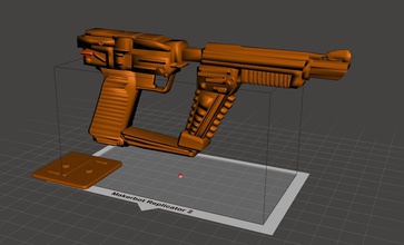 visiteurs version 1 3d impression modèle in jouets 3dexport pistolet vinvasion invasion 3d print model - Mito3D