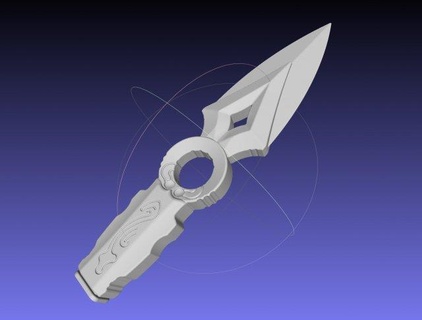 valorant jett knife assembly replica cosplay costume weapon videogame 3d print model - Mito3D