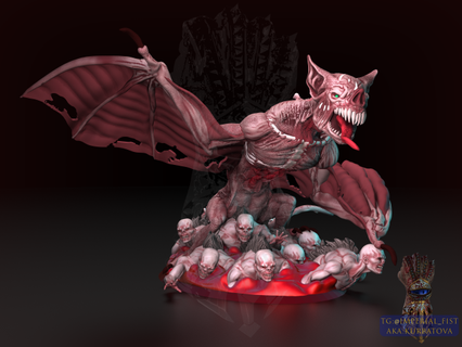 vampiro estatua 3d impresión modelo figuritas criatura monstruo miniatura dnd mesa Arte 3dprint 3dmodel 3d print model - Mito3D