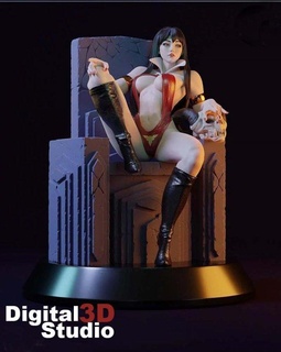 Vampirella stl Yazdır 3d Kadın 3d print model - Mito3D