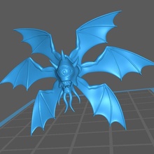 vargouille Cydrok volador cabeza gratis dnd martillo guerra mazmorras dragones caos monstruo 3d print model - Mito3D