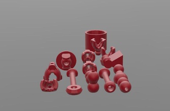 various mounts 3d printing holders set- 3d print model - Mito3D