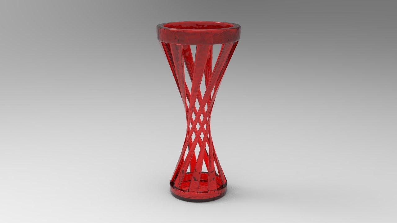 vase 3d impression modèle in accessoires 3dexport torsion 3D print model - Mito3D