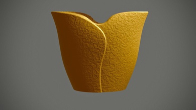 vase Blume Pflanzen innen Garten tumbler pot 3d print model - Mito3D