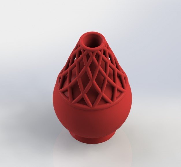 florero de áfrica la olla tarro diseño moderno decoración flor 3D print model - Mito3D