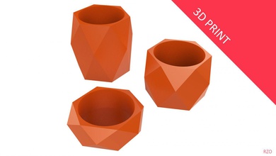 vaso pianta 06 3 diverse dimensioni il la diversi prodotti per casa regalo dettaglio interni pot decorazione architettonici di stampa La 3d stampabili 3d-stampa stampabile geometrica 3d print model - Mito3D