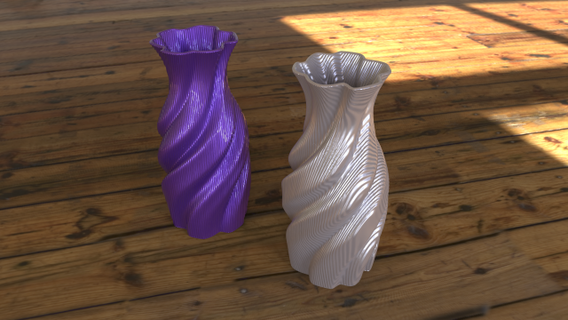vase tree decor 3d print model - Mito3D