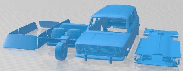 vaz zhiguli 2102 1971 printable car automotive slot scalextric tamiya rc miniz hobby micro diecast 3d print model - Mito3D