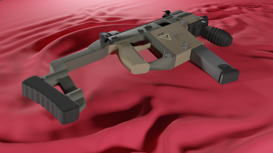 vector 3d modelo in metralleta armas 3dexport munición materiales juego 3d print model - Mito3D