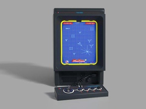 vectrex console electronics retro videogame vector crt monitor 80s game gamepad 3d print model - Mito3D