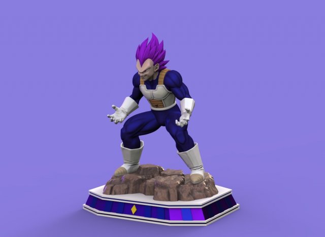 vegeta hakaishin 3d impresión modelo in hombre 3dexport cuánto continuar pelota esfera dragón dios destrucción facturas niveles 3D print model - Mito3D