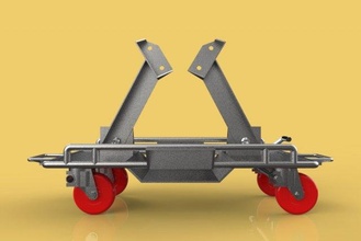 araç otomotiv hareketli kriko bebek arabası araba tanıtım videosu ağır tamirci asansör tekerlek dolly car dollies skates heavy duty trailer tire wheel Sanayi 3d print model - Mito3D