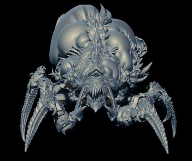 veinling model monsters & creatures creature aliens sf starcraft zerg 3d print model - Mito3D