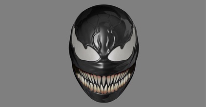 el veneno de la máscara - casco cosplay venomcosplay venomhelmet venommarvel venomcomic venommask juguete accesorios 3d print model - Mito3D