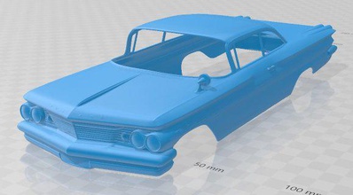 Ventura coupe 1960 yazdırılabilir vücut araba yuva ölçülü Tamiya rc miniz hobi mikro 3d print model - Mito3D